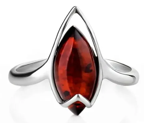 Кольцо декоративное из серебра