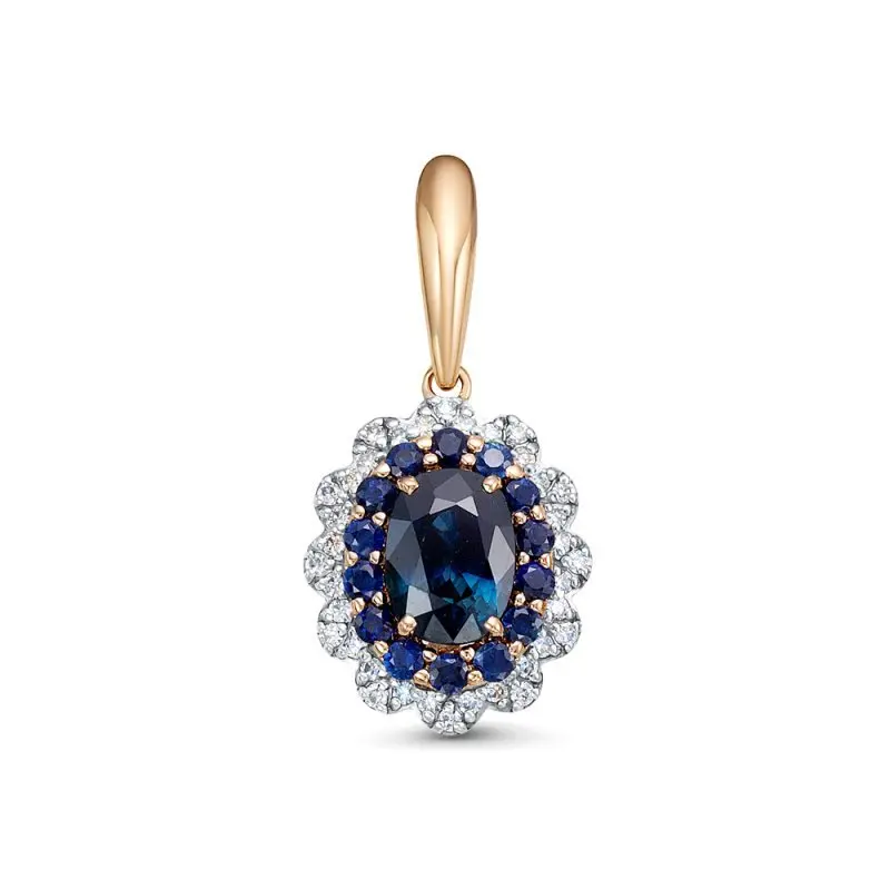 Подвеска декоративная из комбинированного золота