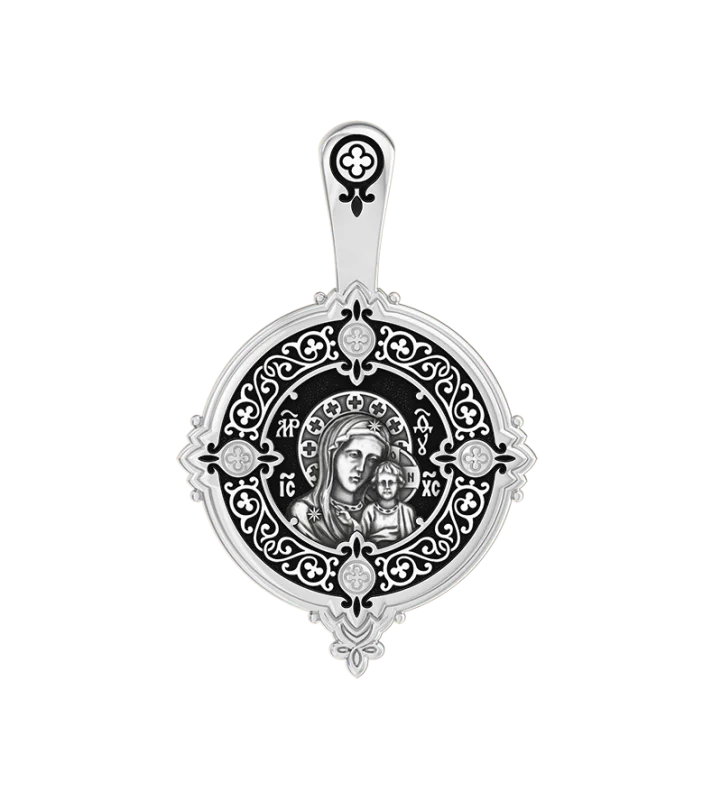Подвеска икона из серебра