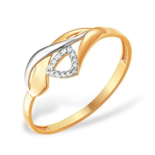 Кольцо декоративное из красного золота