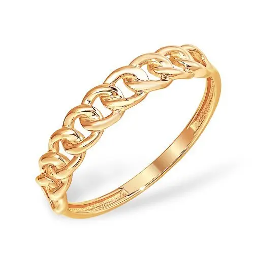 Кольцо декоративное из красного золота