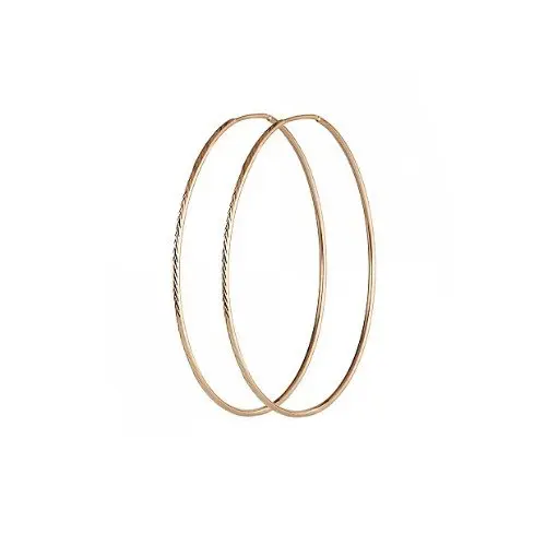 Серьги конго из красного золота