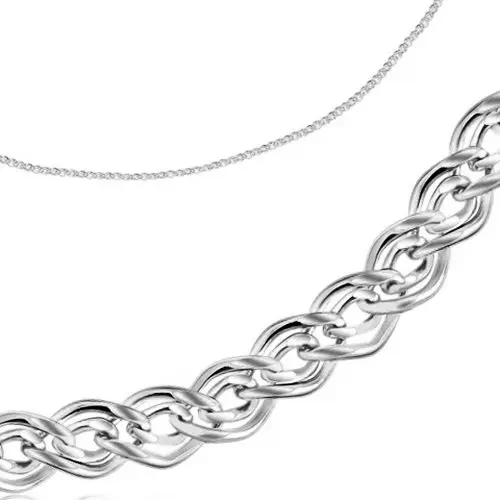 Цепь из белого золота