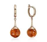 Серьги подвесные из серебра