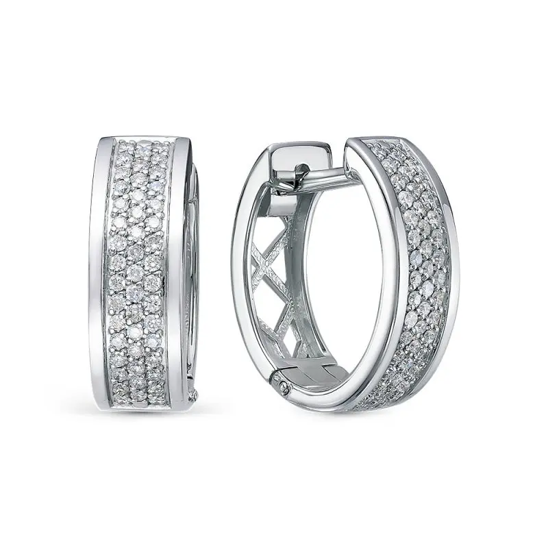 Серьги с английским замком из красного золота