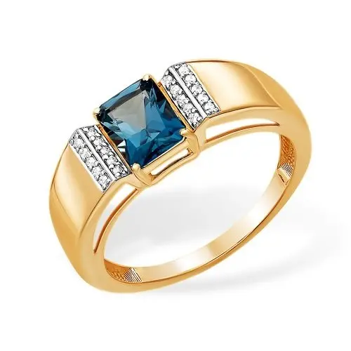 Кольцо декоративное из красного золота