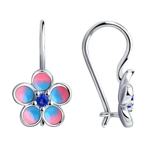 Серьги детские из серебра
