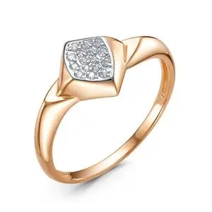 Кольцо декоративное из красного золота