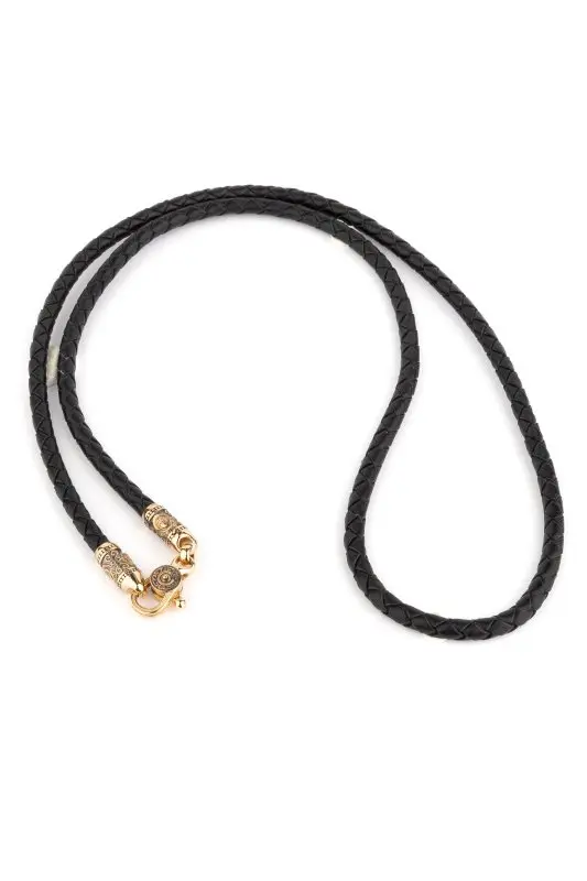 Цепь шнурок из красного золота