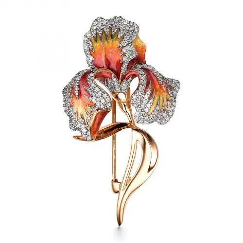 Брошь из позолоты