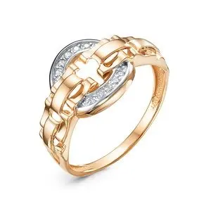 Кольцо декоративное из красного золота