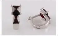 Серьги с английским замком из серебра