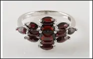 Кольцо декоративное из серебра