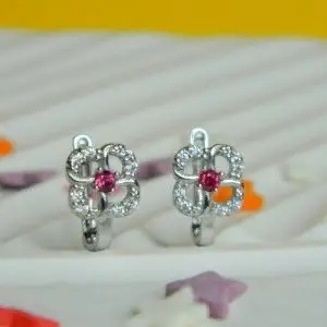 Серьги детские из серебра вид 1