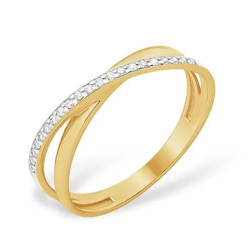 Кольцо декоративное из красного золота