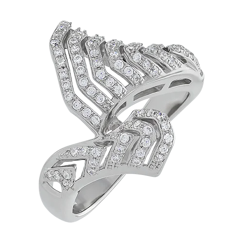 Кольцо декоративное из серебра