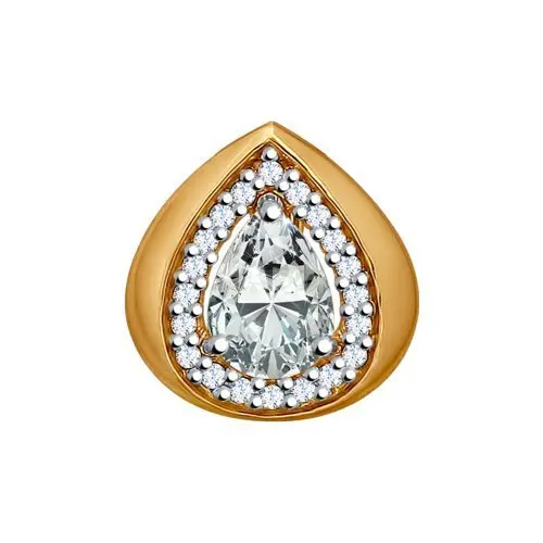 Подвеска бегунок из позолоты