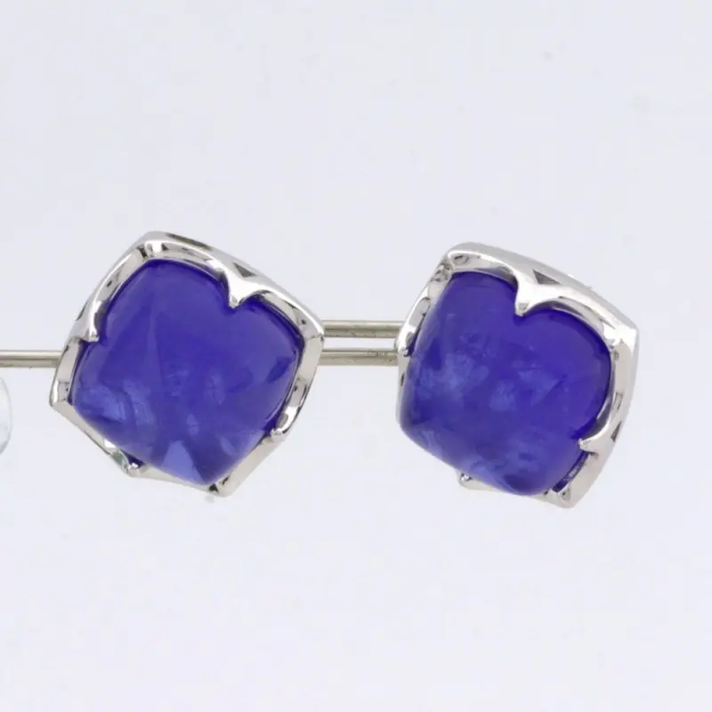 Серьги пуссеты из серебра