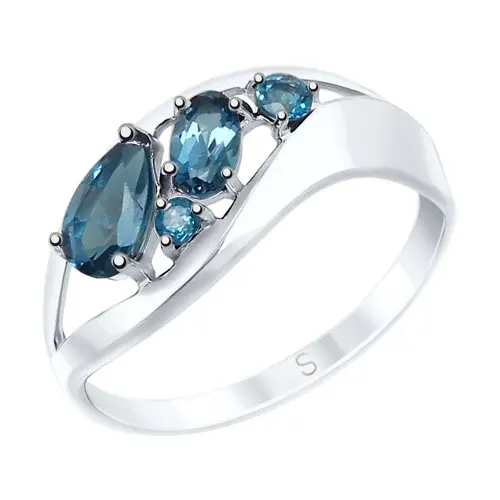 Кольцо декоративное из серебра