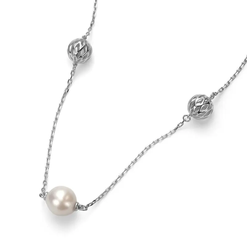 Цепь колье из серебра