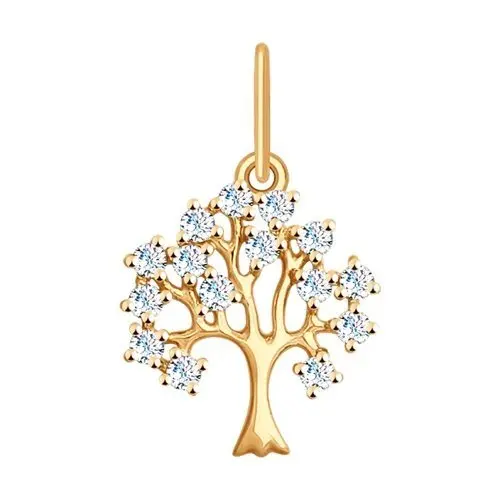 Подвеска декоративная из красного золота