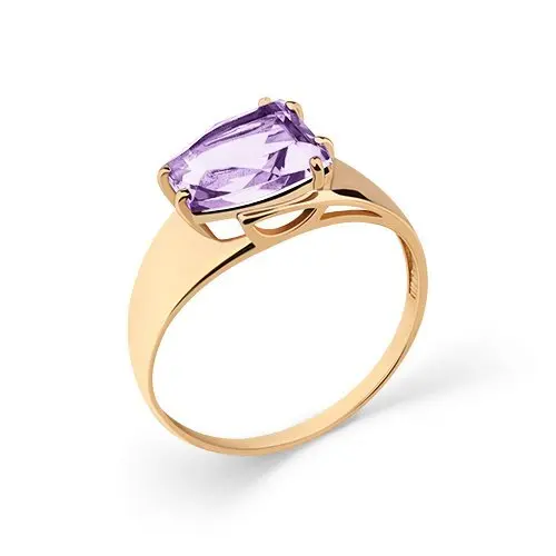 Кольцо декоративное из красного золота