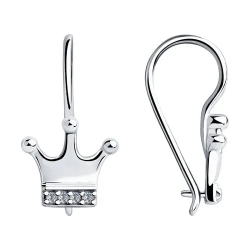 Серьги детские из серебра