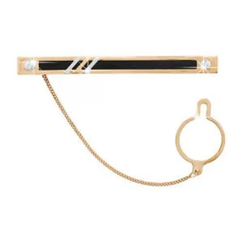 Зажим для галстука из комбинированного золота