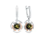 Серьги подвесные из серебра