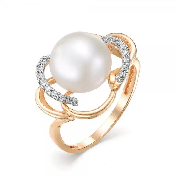 Кольцо декоративное из красного золота