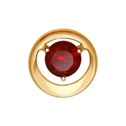 Подвеска бегунок из красного золота