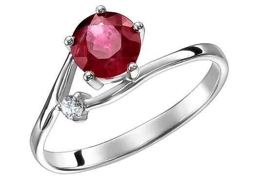 Кольцо декоративное из серебра