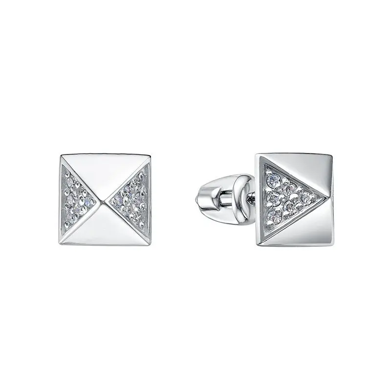 Серьги пуссеты из серебра