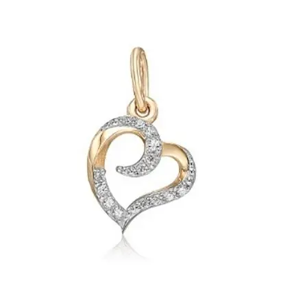 Подвеска декоративная из красного золота