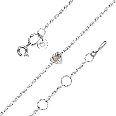 Браслет декоративный из серебра вид 1