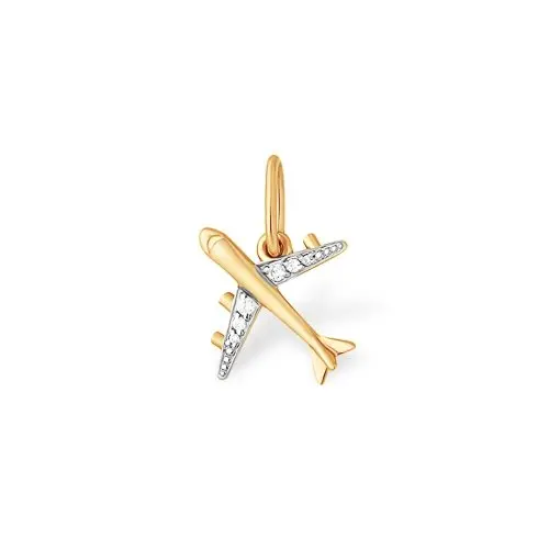 Подвеска декоративная из комбинированного золота