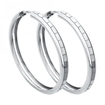 Серьги конго из серебра