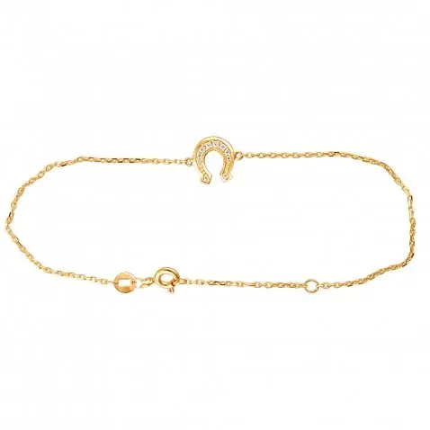 Браслет на ногу из красного золота