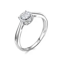 Кольцо декоративное из белого золота