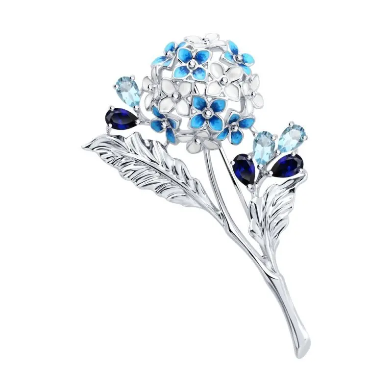 Брошь из серебра