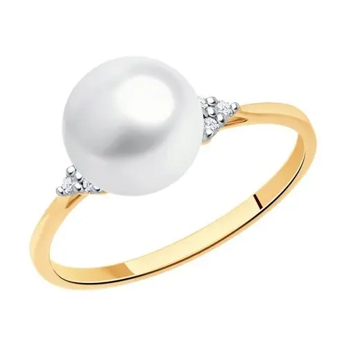 Кольцо декоративное из красного золота