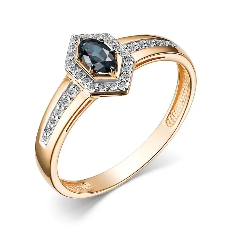 Кольцо декоративное из красного золота