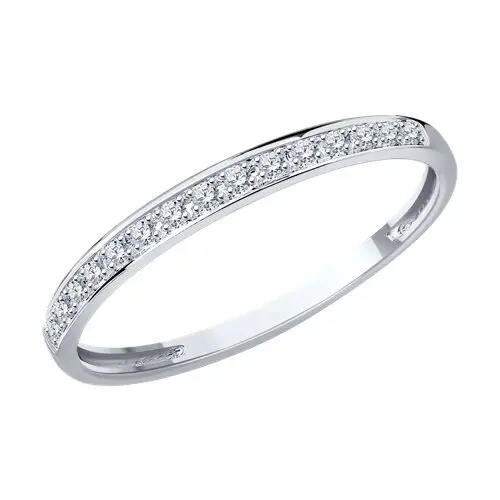 Кольцо декоративное из белого золота