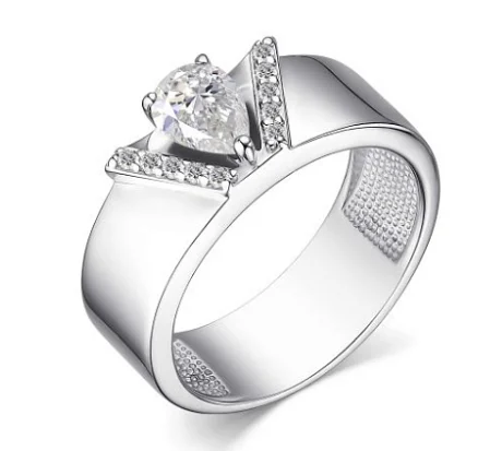 Кольцо декоративное из серебра