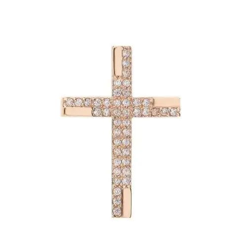 Подвеска декоративный крест из красного золота