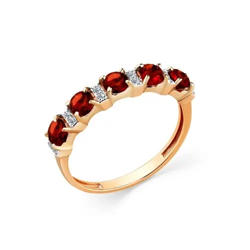 Кольцо декоративное из красного золота