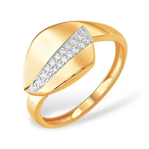 Кольцо декоративное из красного золота