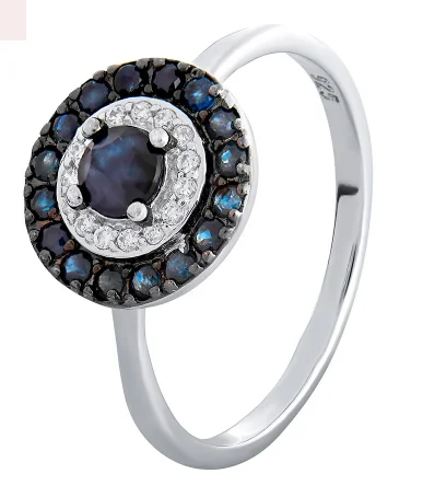 Кольцо декоративное из серебра