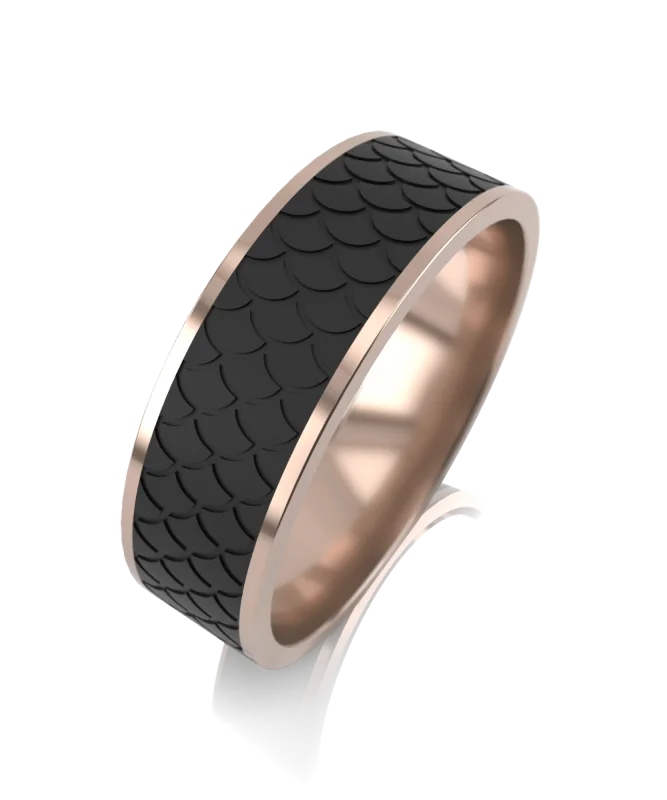 Кольцо обручальное из красного золота