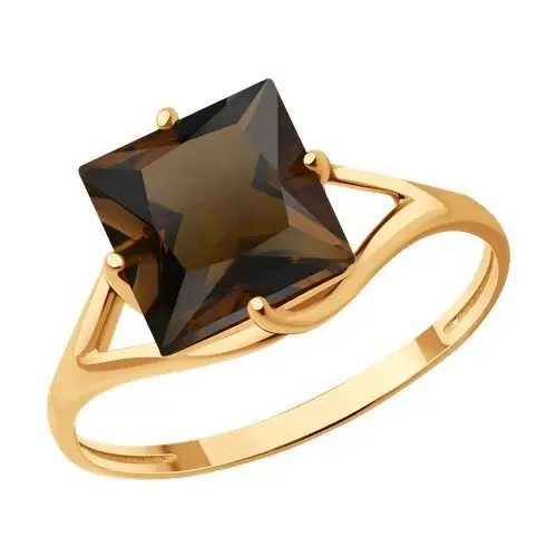 Кольцо декоративное из красного золота